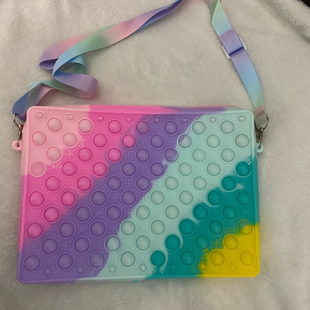 Colorful Pop It Shoulder Bag for Kids